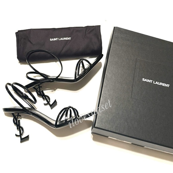 YSL Yves Saint Laurent Cassandre Opyum 85 Heeled Sandals - Size 40 EUR - Picture 8 of 14